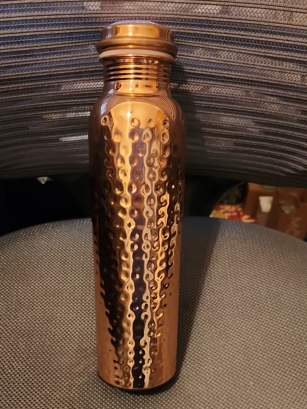 NEW Copper Hammered Water Bottle - Home Accents